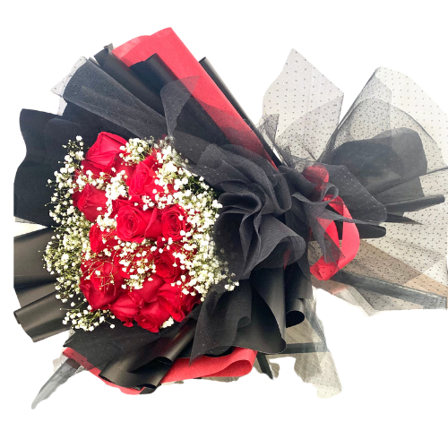 Wrapped Rose Bouquet