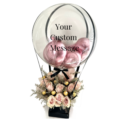 Chocolate and Roses Balloon Box