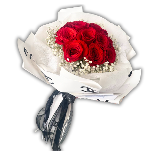 Wrapped Rose Bouquet
